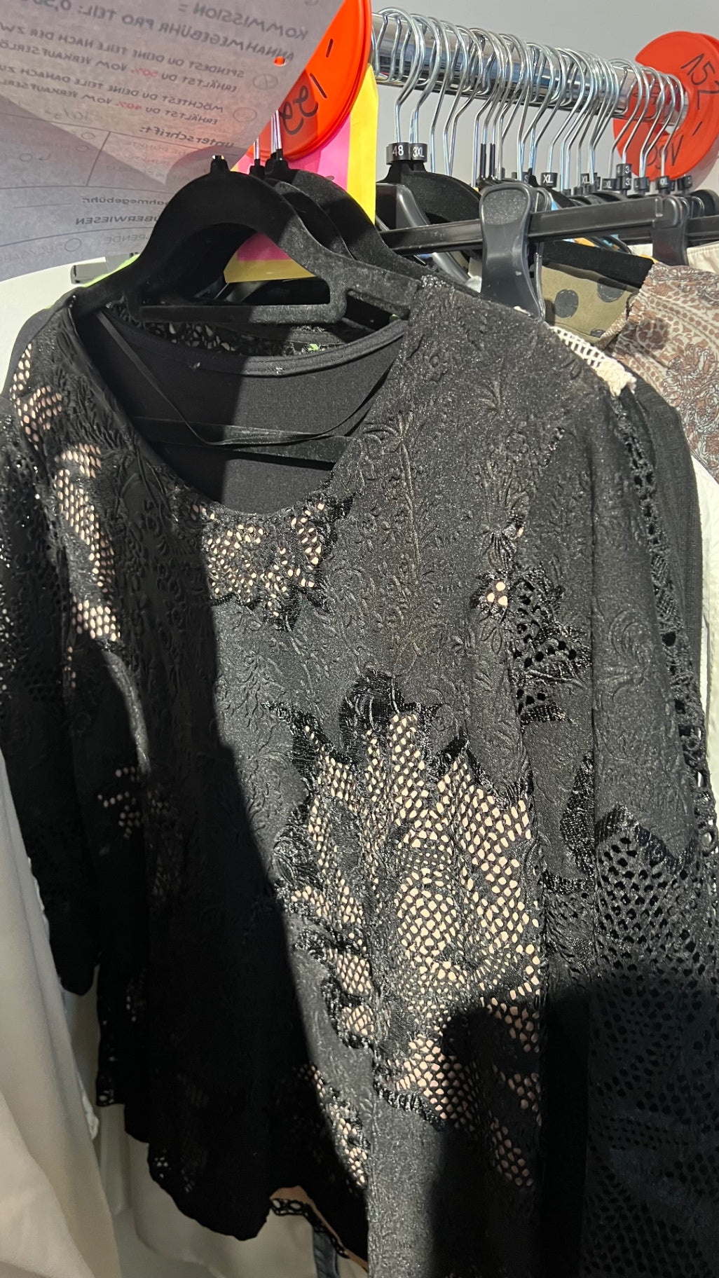 Bluse Schwarz Gr.: M