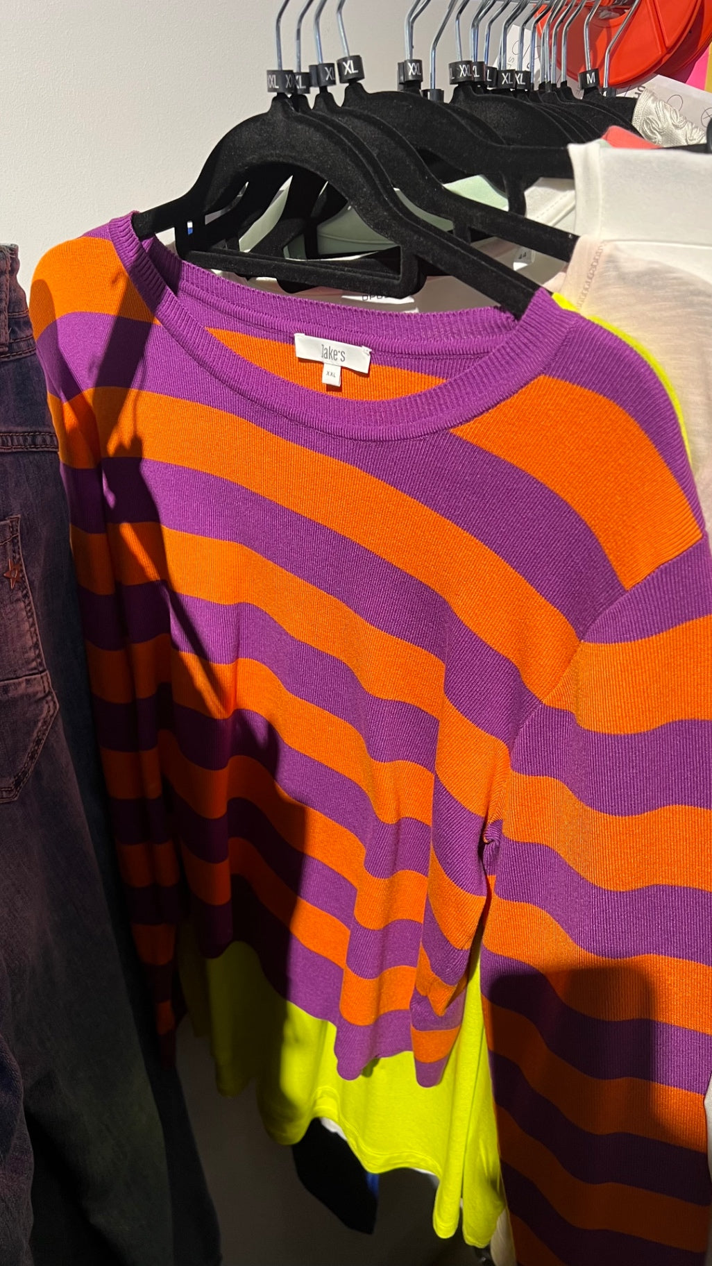Jake's Pullover Lila, Orange, Gelb Gr.: XXL