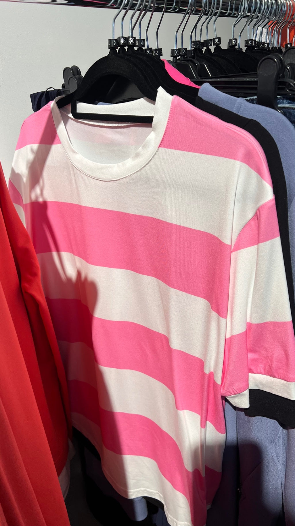 TShirt Weiß mit Pink Gr.: XL