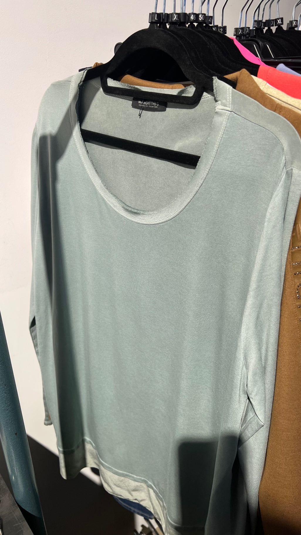 Margitte's Langarmshirt Hellgrün Gr.: XL