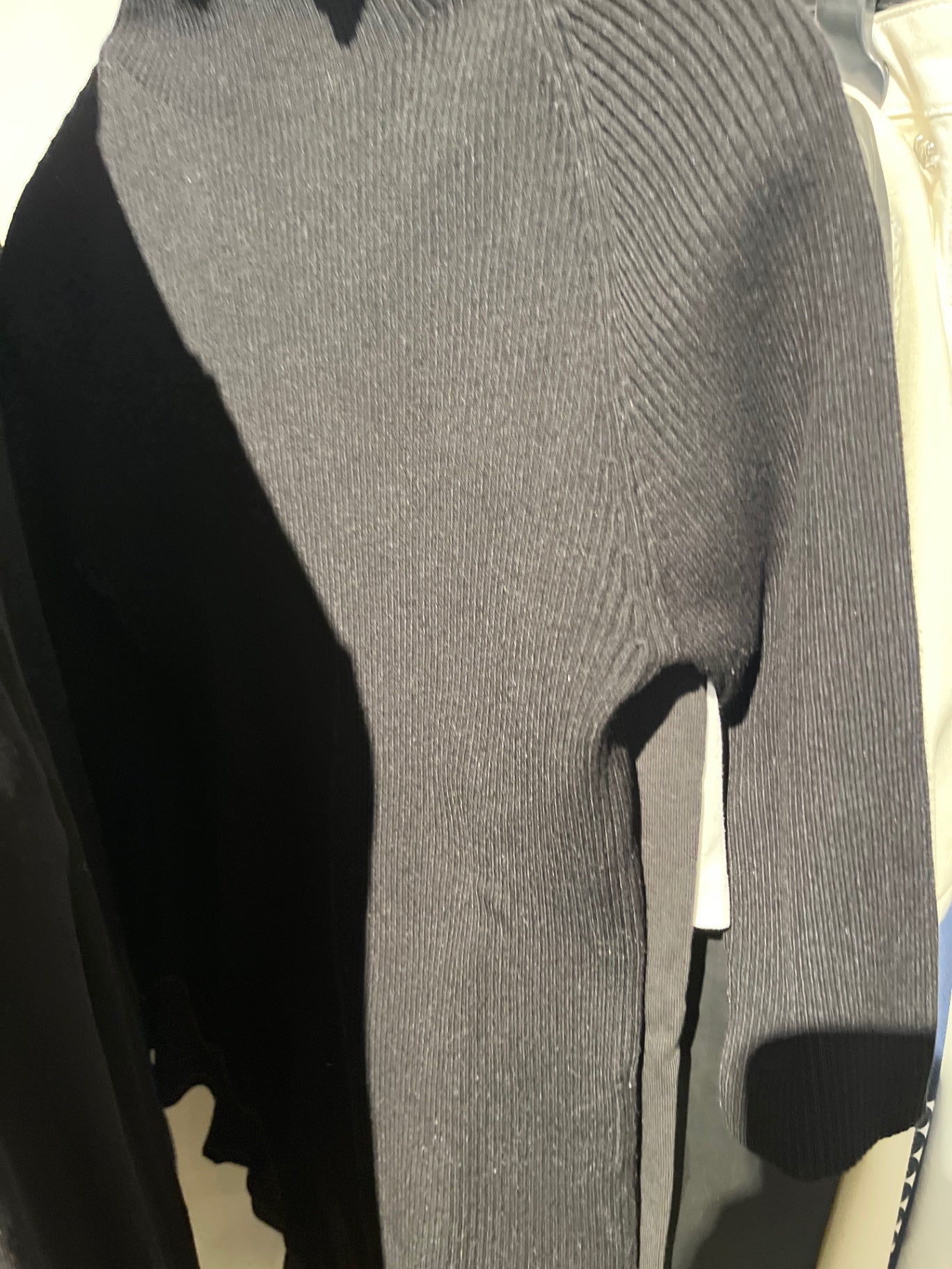 Madeleine Rippenshirt Schwarz Gr.: M