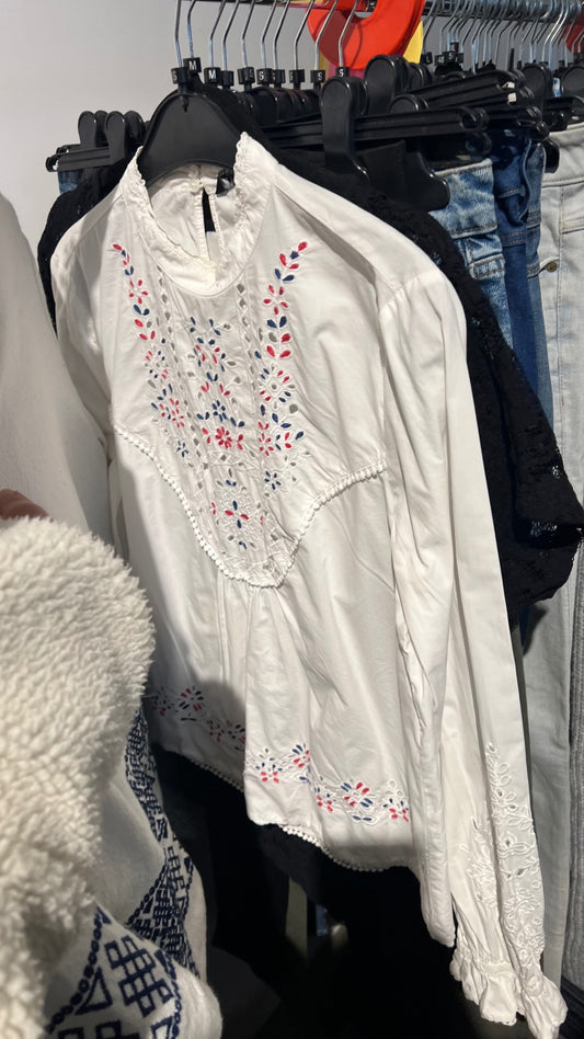 BWARE Bluse Weiß Gr.: S