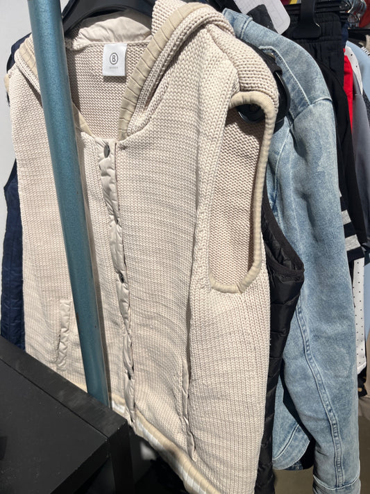 BOGNER Weste Beige Kapuze Gr.: L