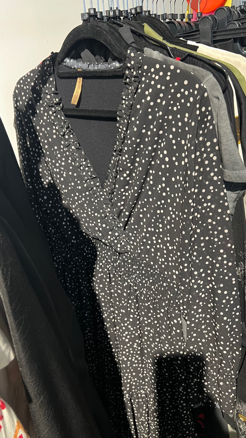 New Collection Kleid Schwarz Weiß Gr.: M