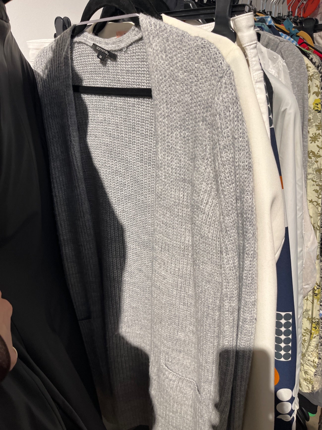 Comma Strickjacke Grau Gr.: S