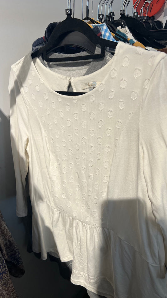 Boden Bluse Weiß Gr.: S