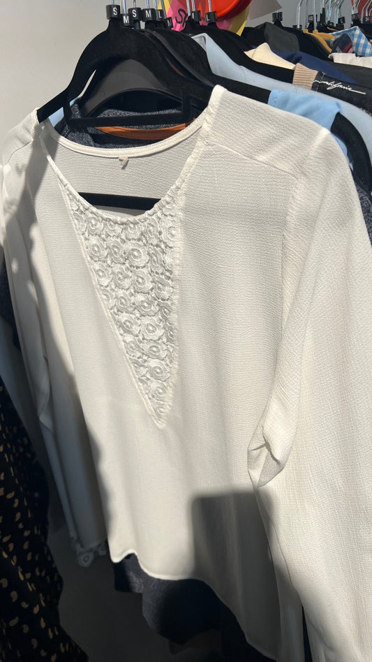 Bluse Weiß Gr.: S
