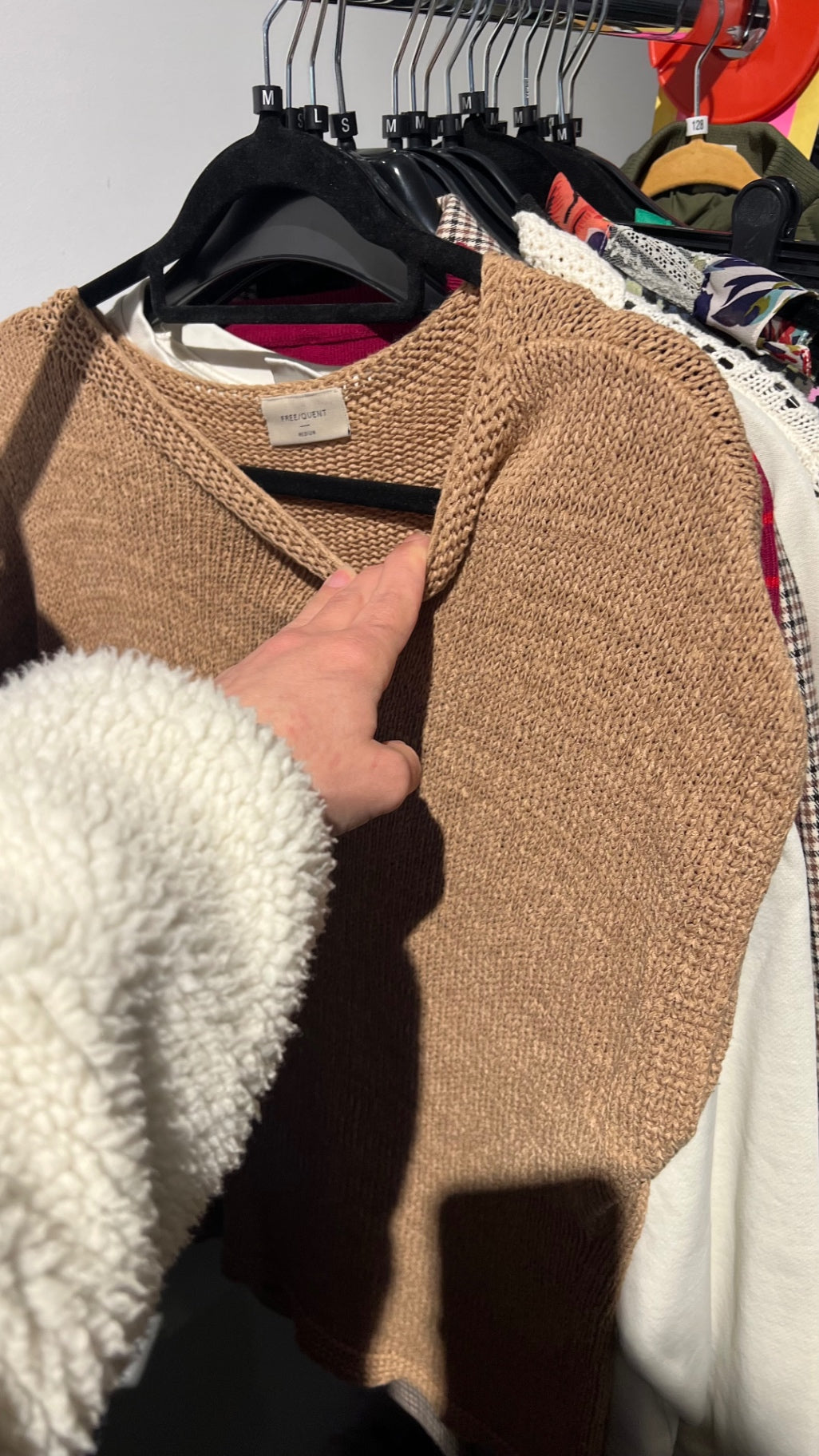 FREE/QUENT Strickshirt Beige Gr.: M