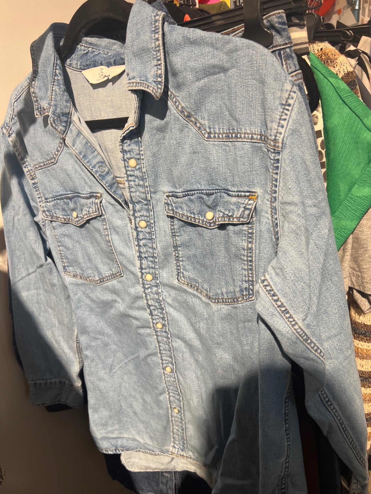 H&M Hemd Hellblau Gr.: S