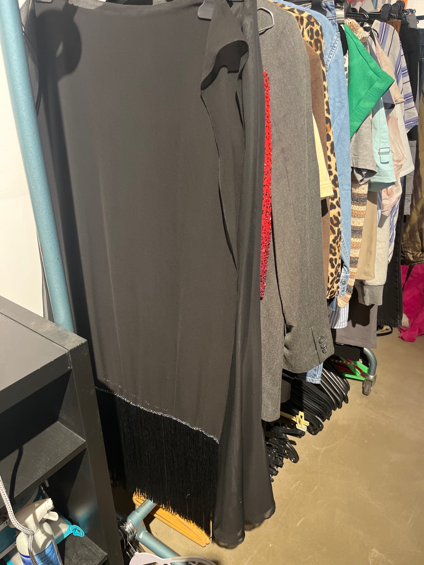 Festlicher Schal Schwarz 