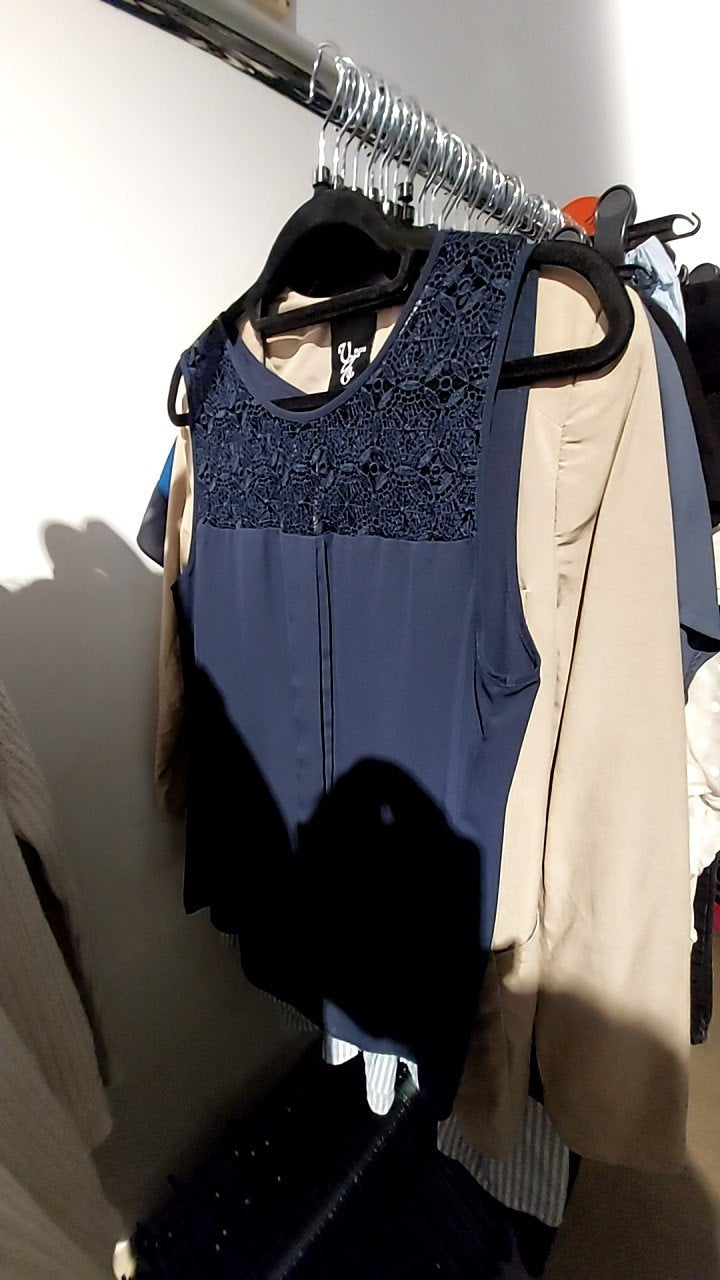 ONLY Bluse Top Blau Gr.: 42