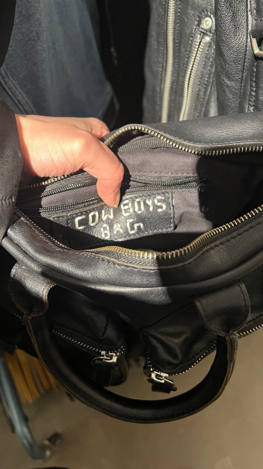 Cowboysbag Ledertasche Schwarz