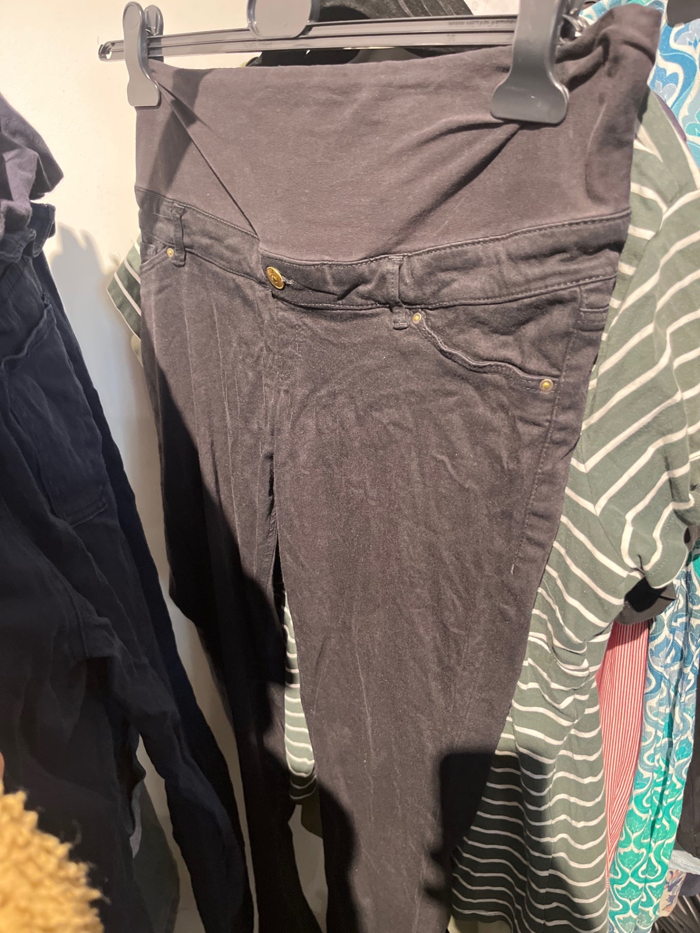 H&M Umstandshose Schwarz Gr.: XL