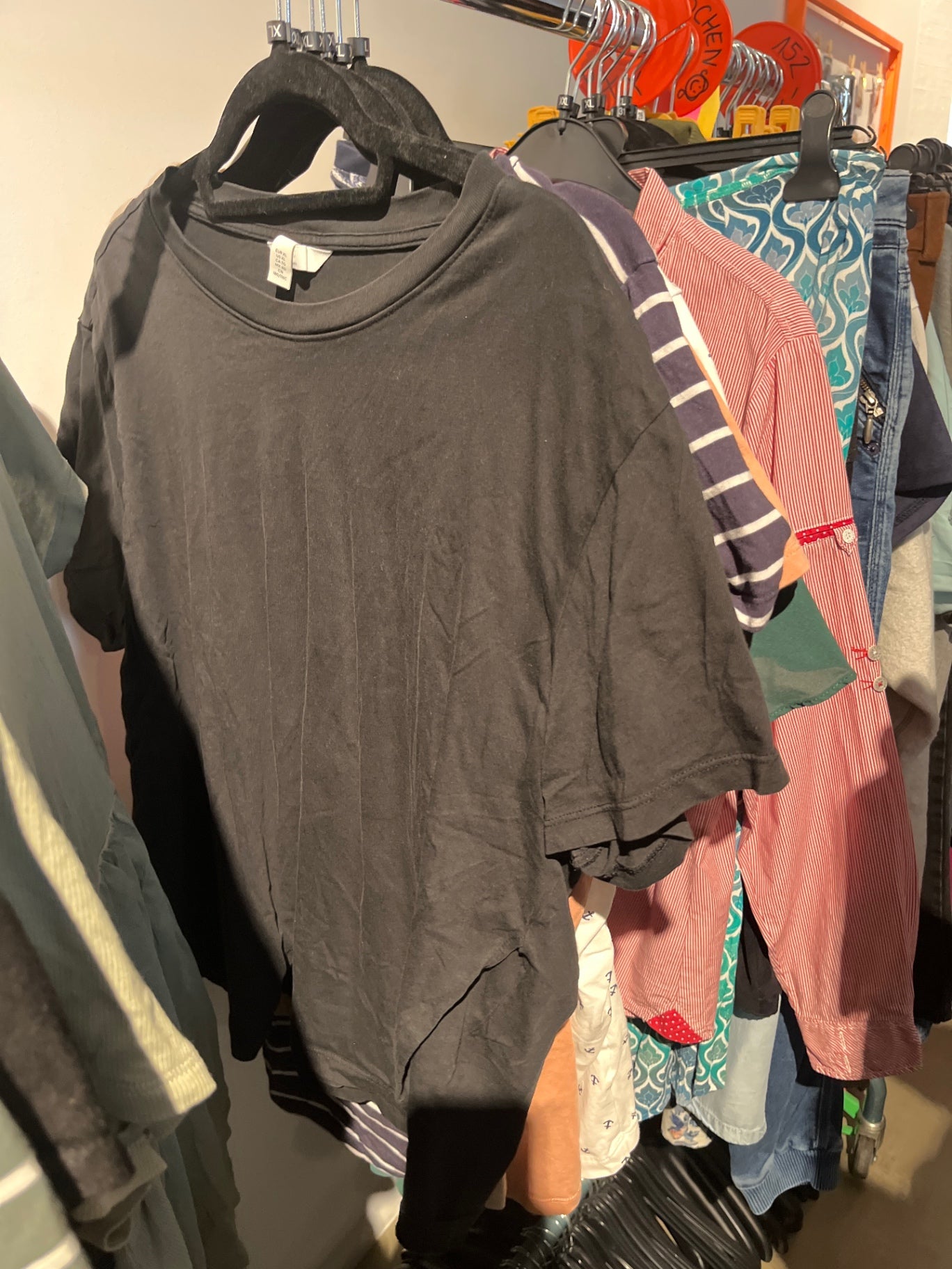 H&M Umstandsshirt Schwarz Gr.: XL
