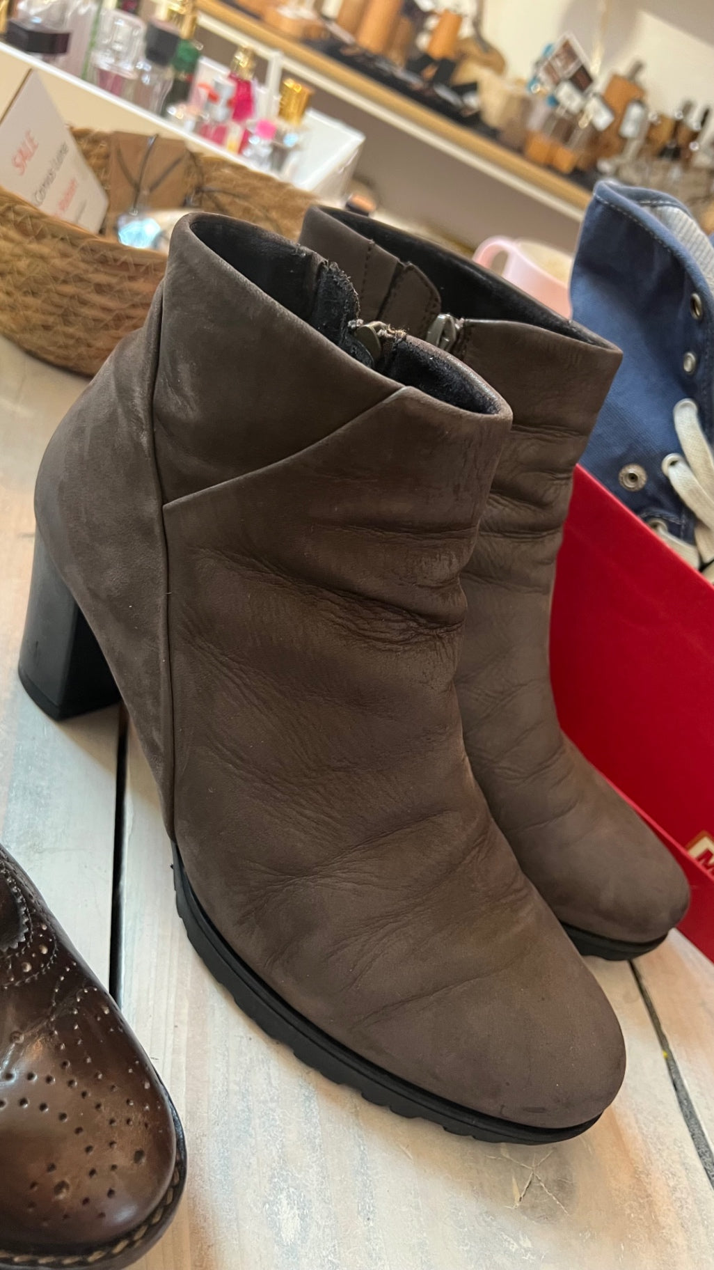 Gabor Stiefeletten Braun // Gebrauchsspuren Gr.: 39