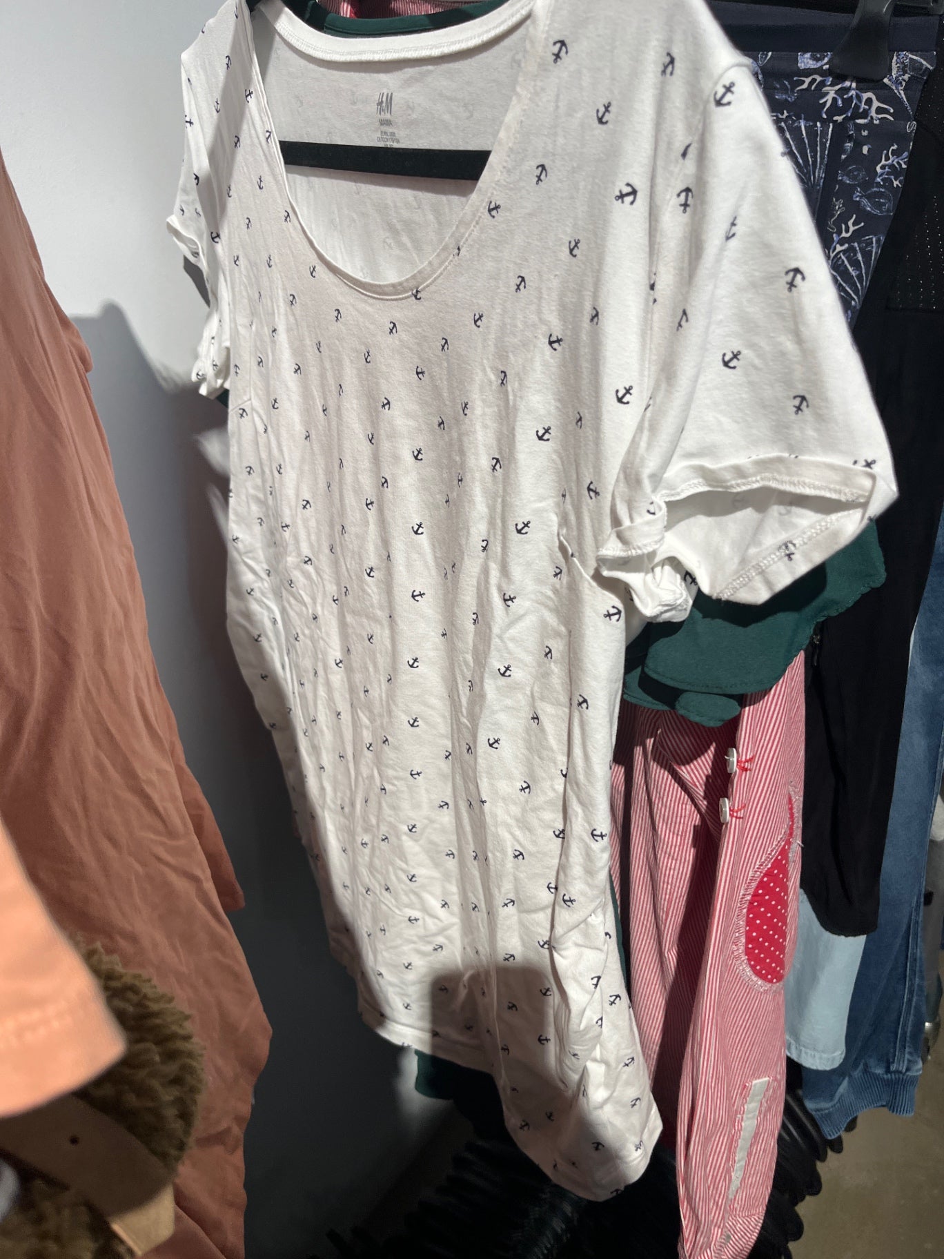 H&M Umstandsshirt Weiß Gr.: XL