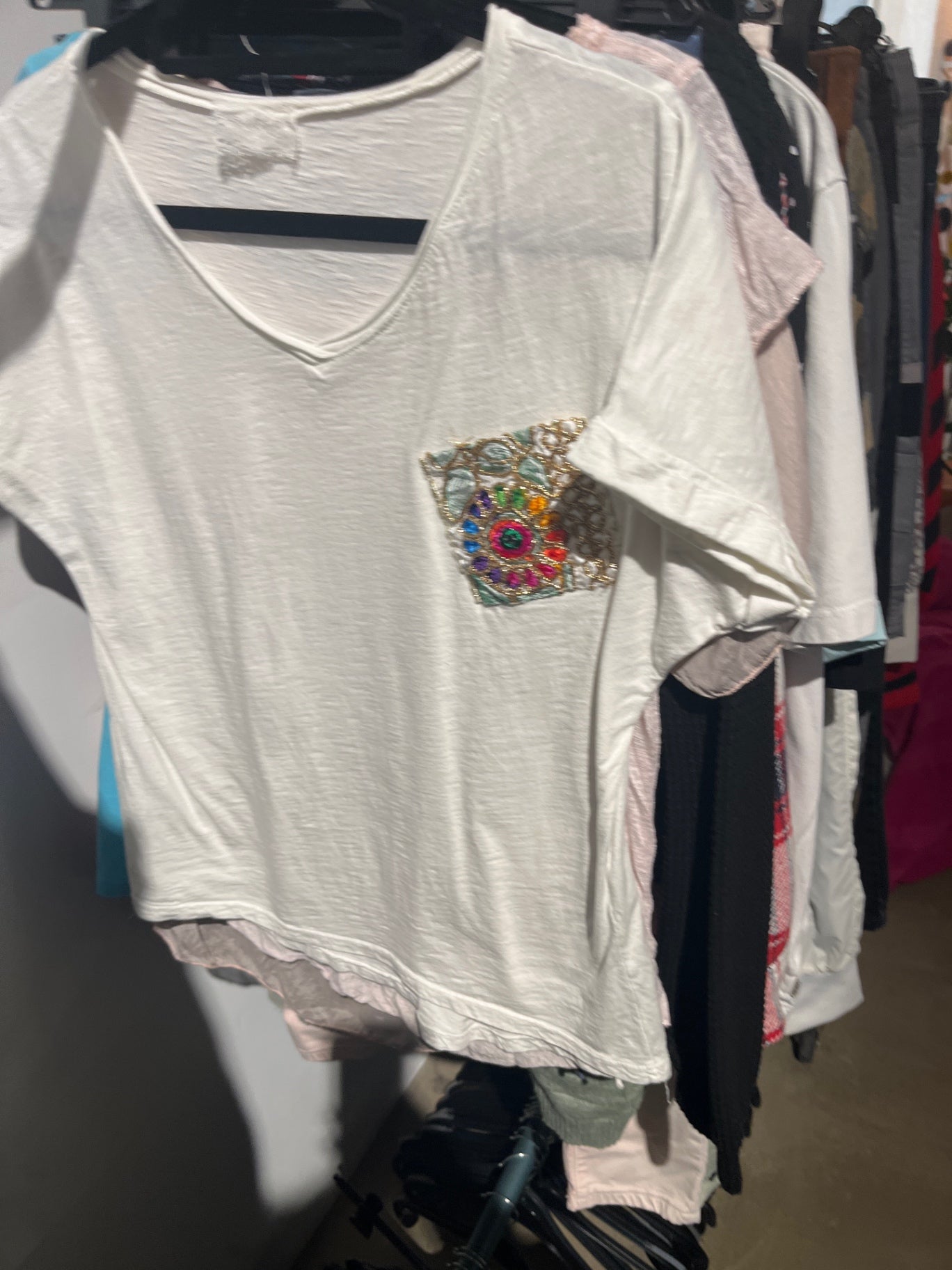 T-Shirt Weiß Gr.: M