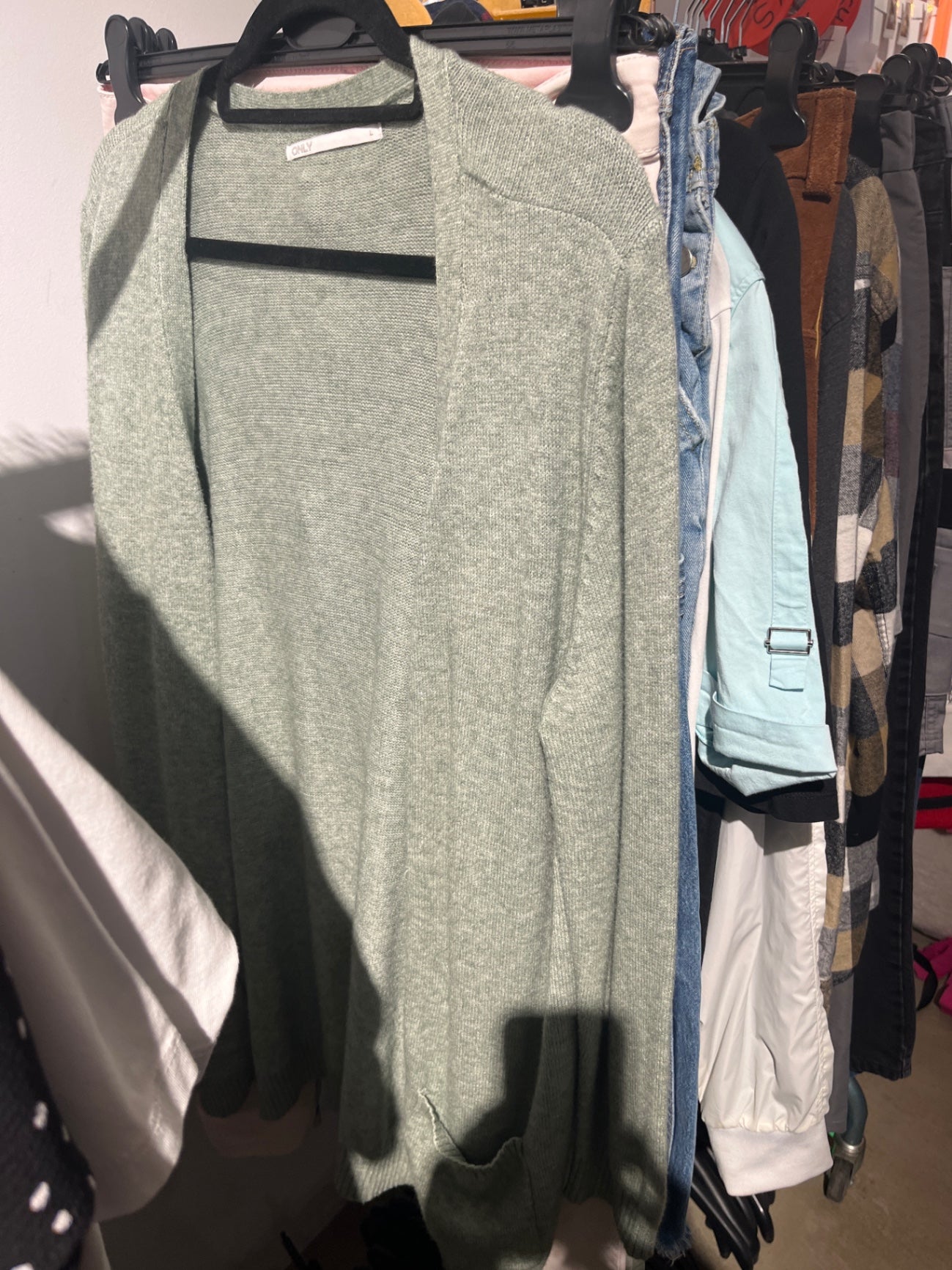ONLY Strickjacke Grün Gr.: L