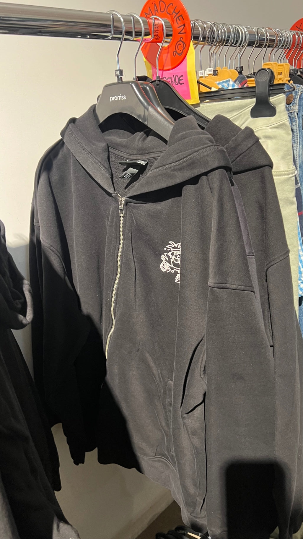 H&M Hoodie Jacke Schwarz Gr.: XL