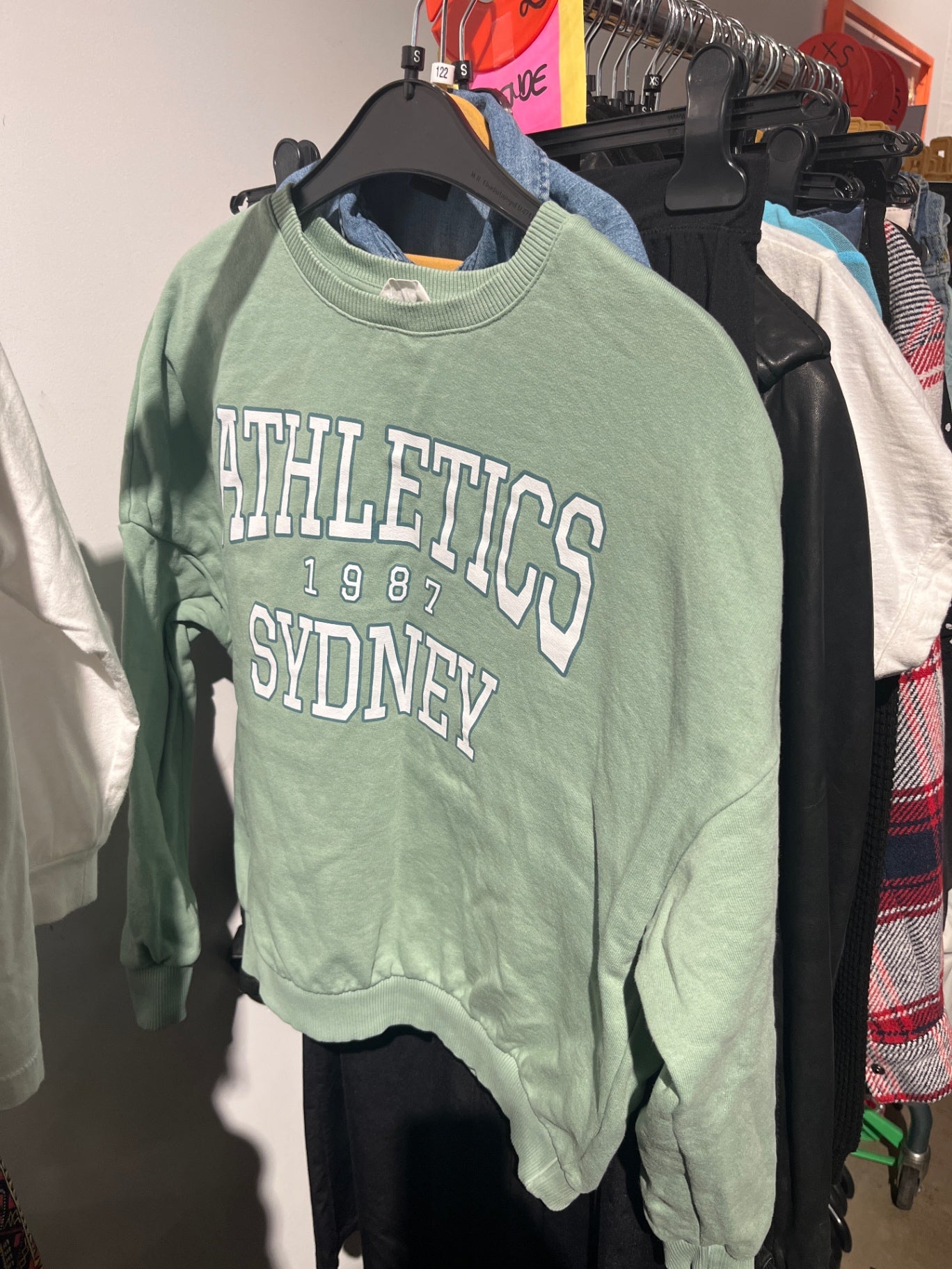 H&M Sweatshirt Hellgrün Gr.: S