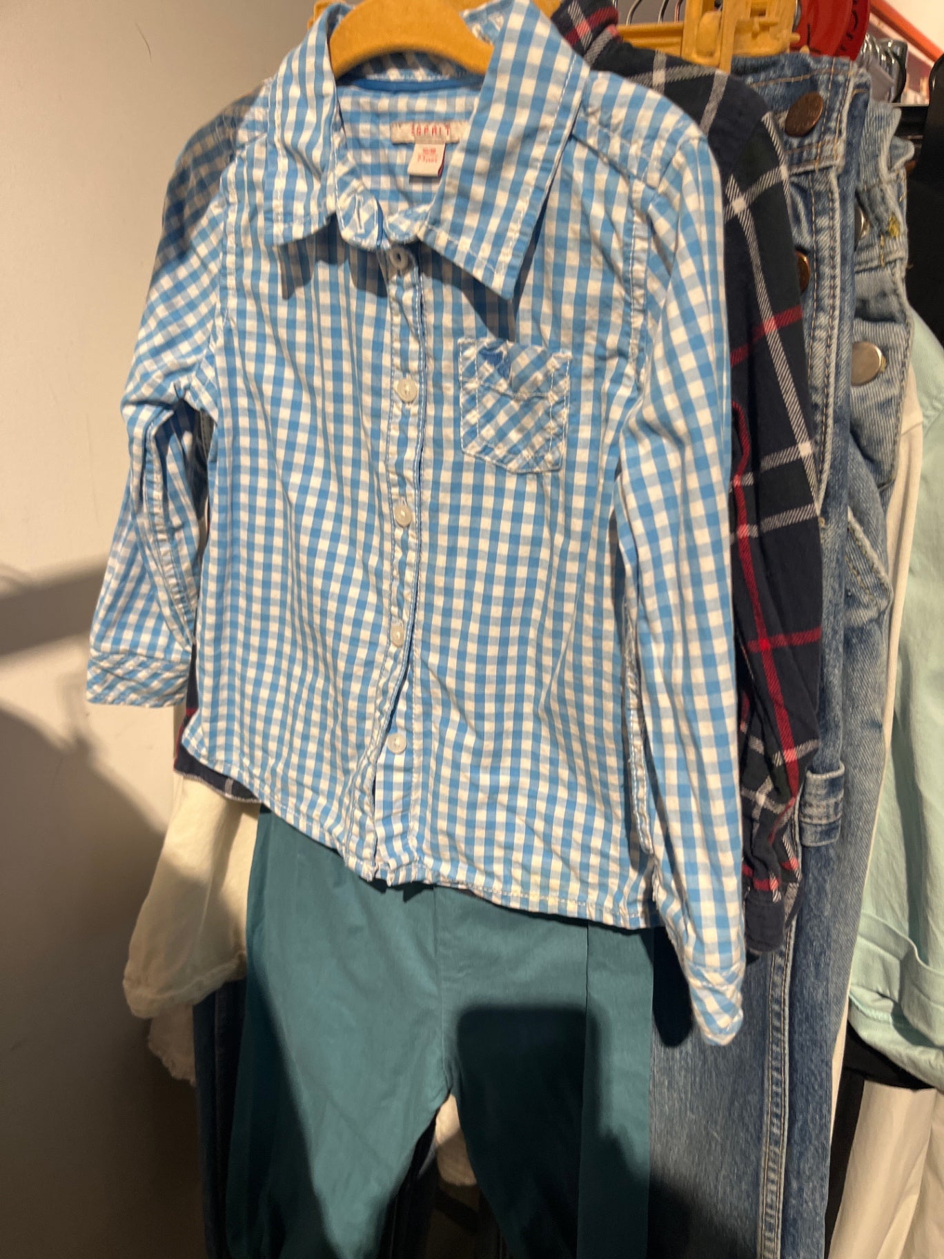 Esprit Hemd Blau und Weiß Gr.: 98