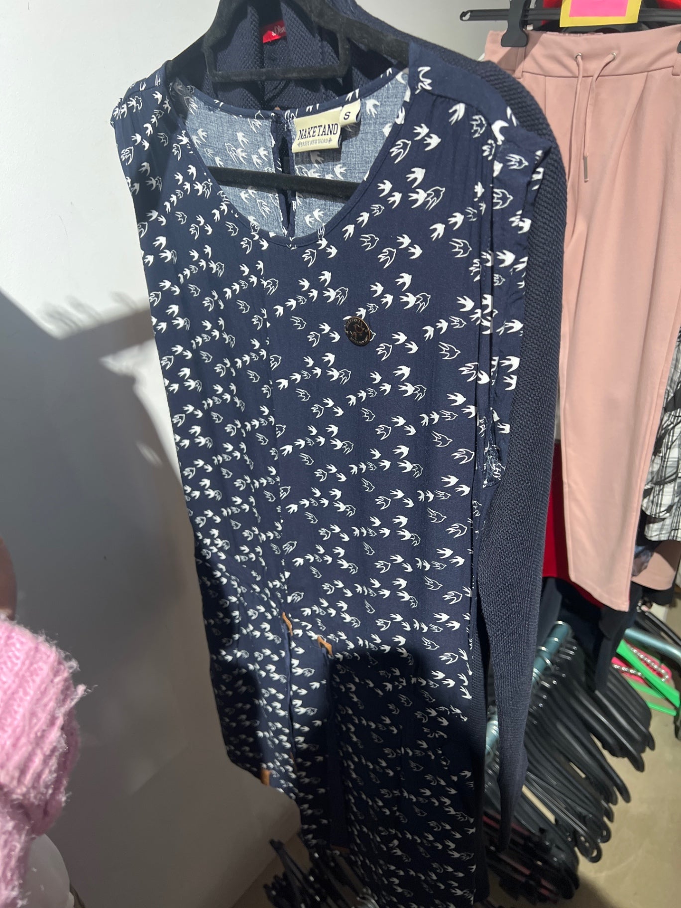 Naketano Jumpsuit Dunkelblau Weiß Gr.: S