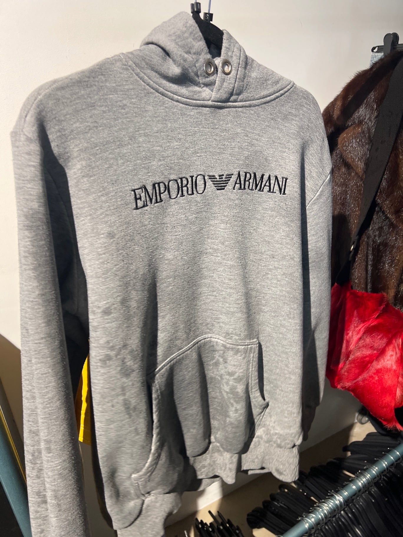B-WARE Emporio Armani Hoodie Grau Gr.: M