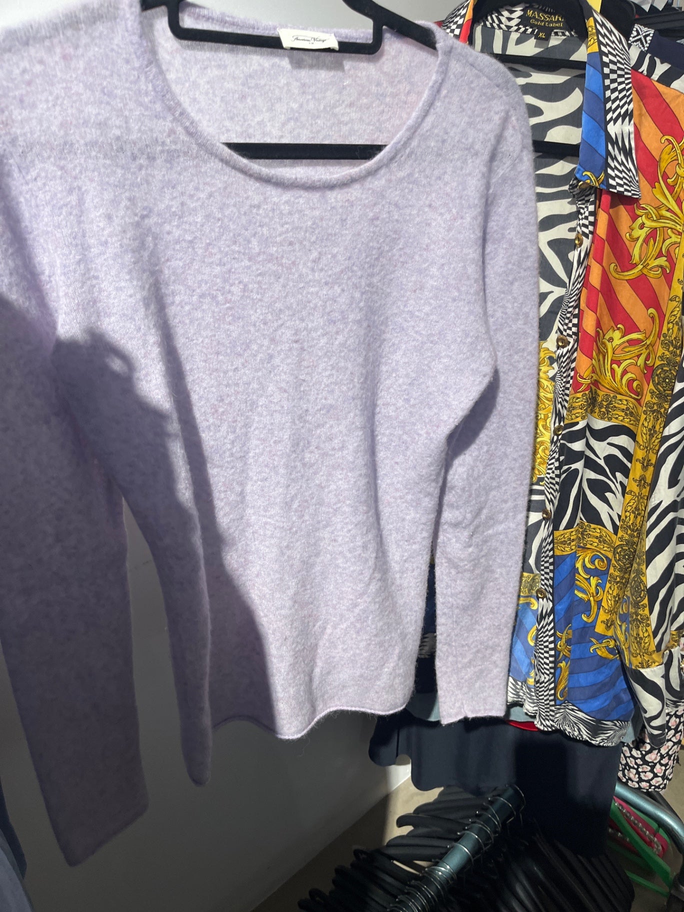 American Vintage Pullover Helllila: L