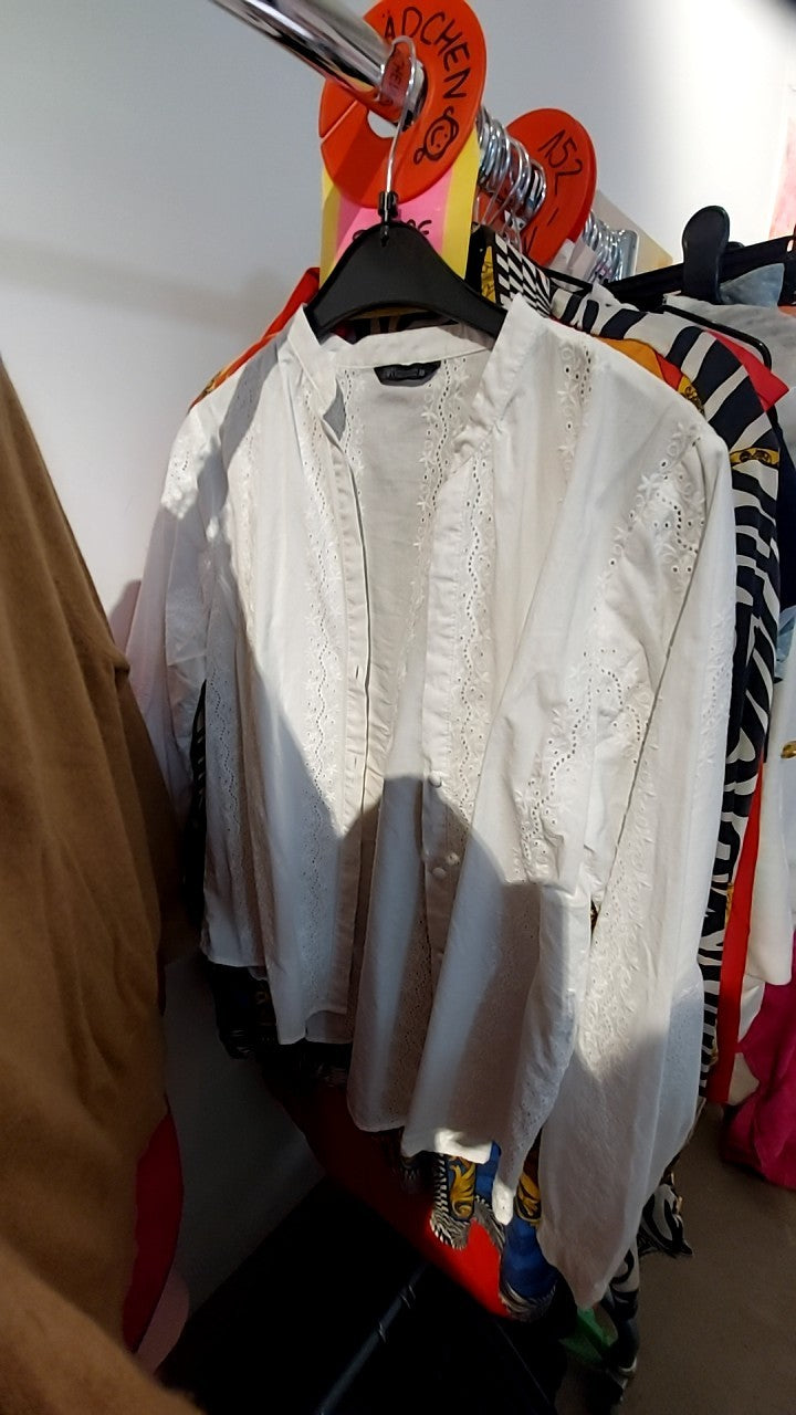 Zara Bluse Weiß Gr.: XS