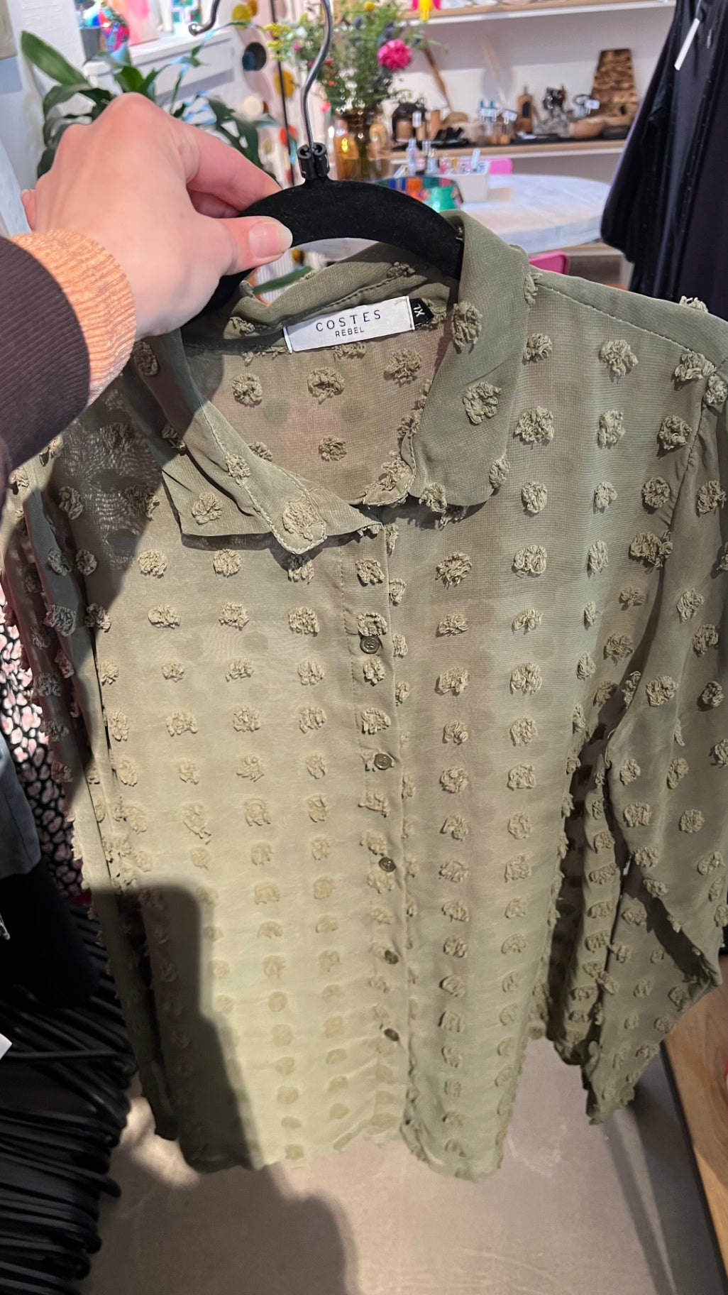 COSTES REBEL Bluse Grün Gr.: XL