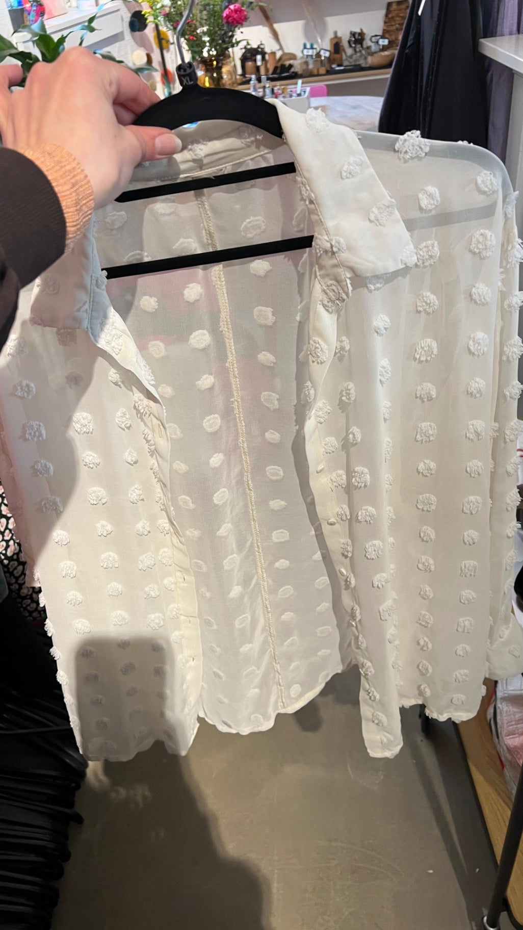 Bluse Cremeweiß Gr.: XL