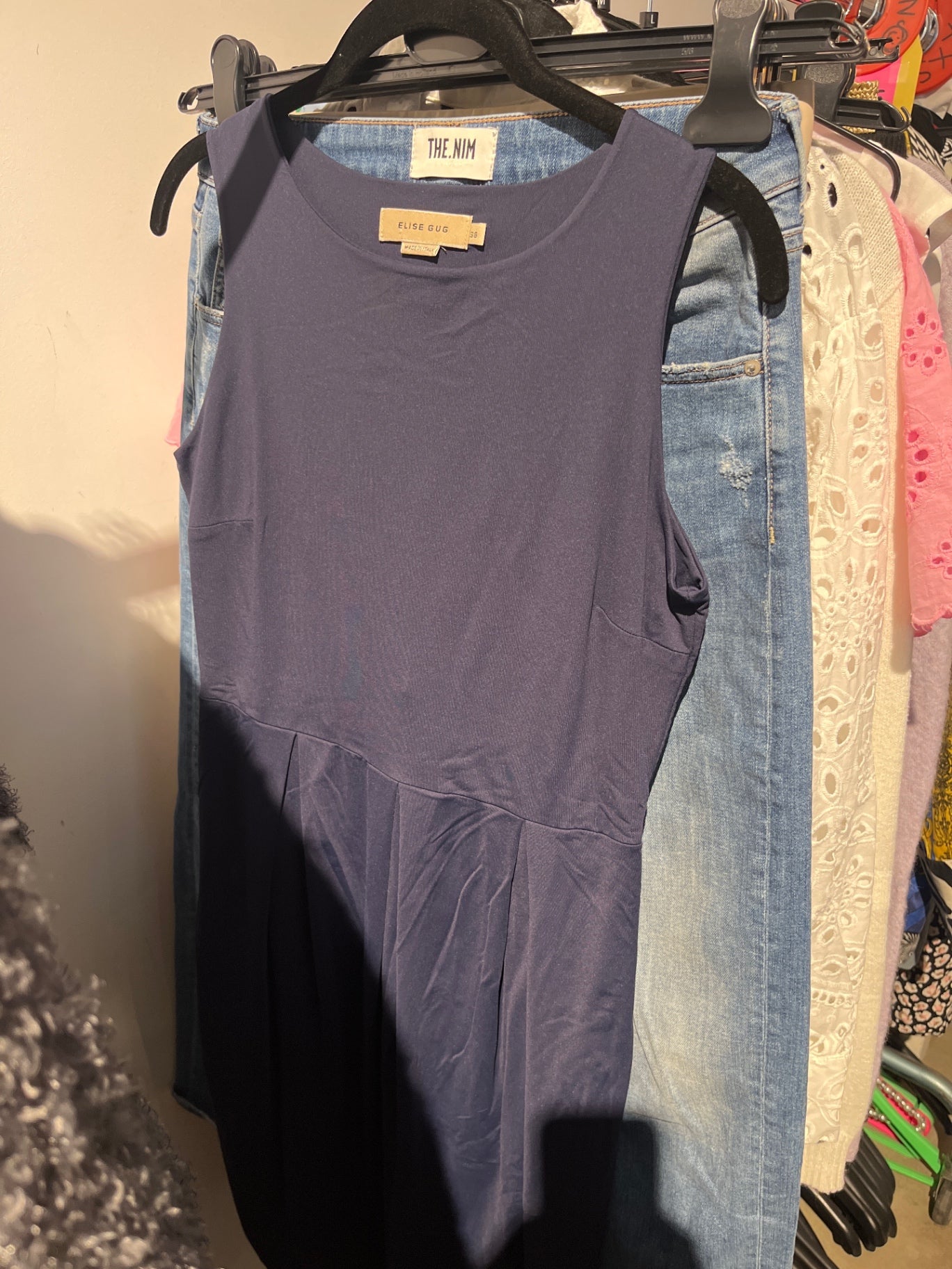 ELISE GUG Kleid Dunkelblau Gr.: M