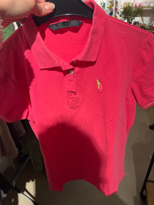 CAT NOIR Poloshirt Pink Gr.: M