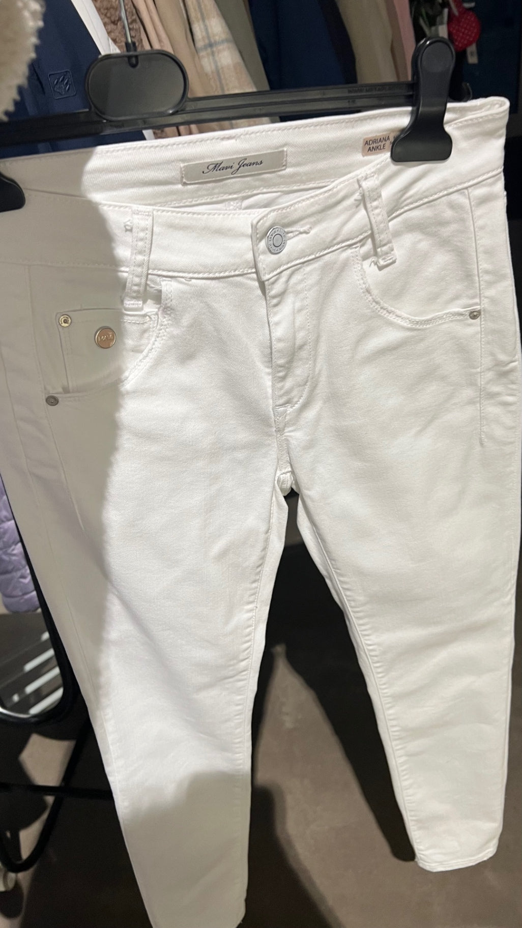 Mavi Jeans Jeans Weiß Gr.: S