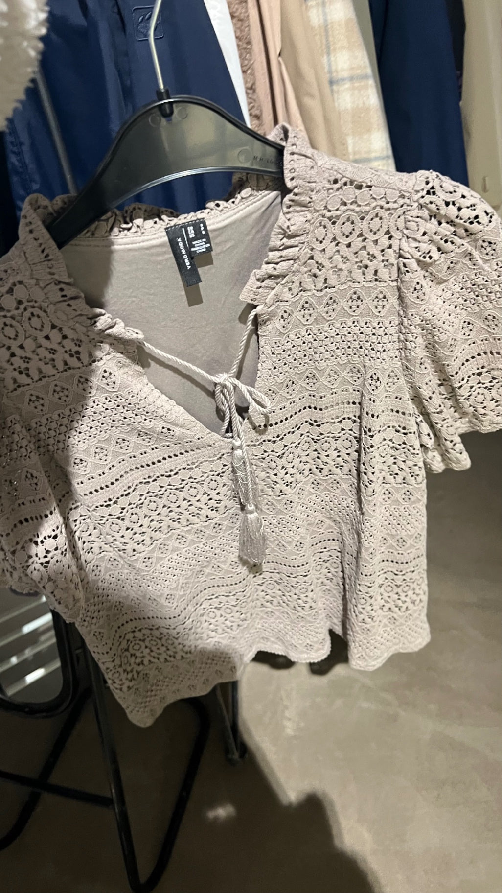 VERO MODA T-Shirt Beige Gr.: S