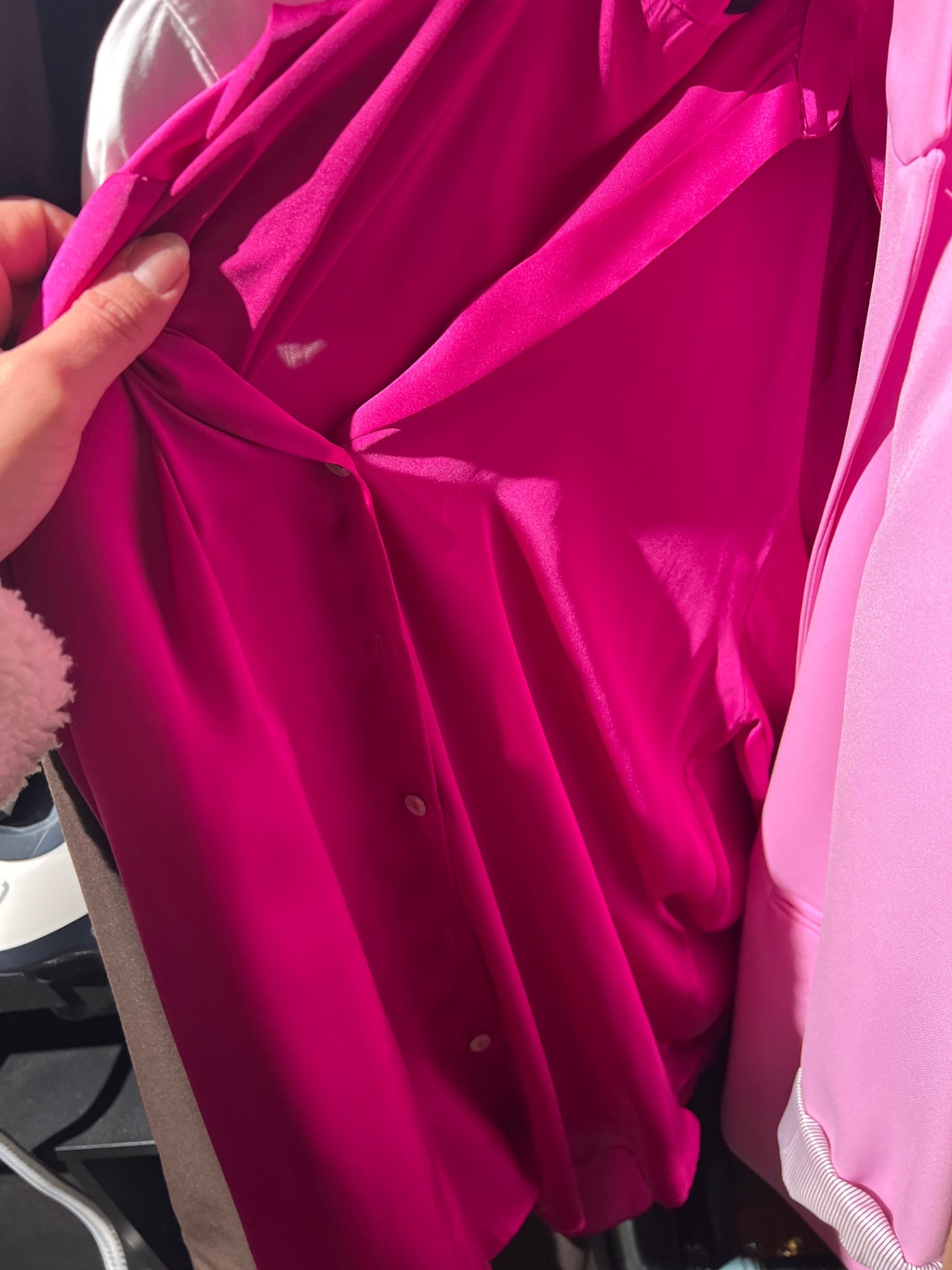 Zara Bluse Pink Gr.: XL