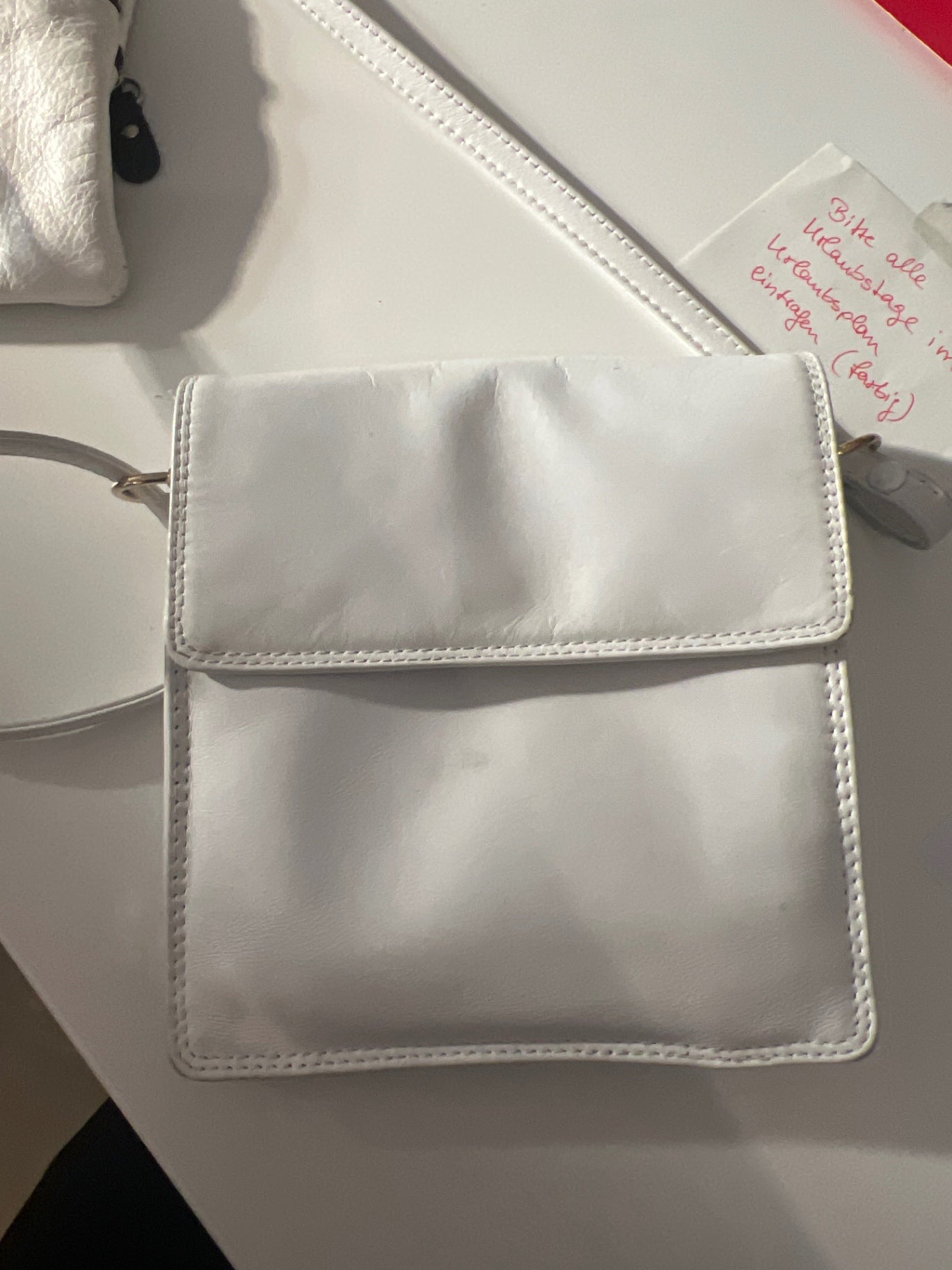Maestro Ledertasche Weiß Gr.: Klein