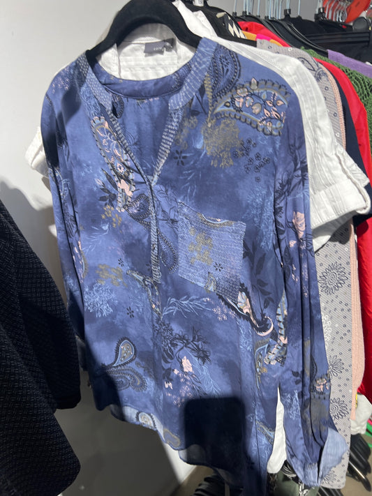 Bluse Blau Gr.: S