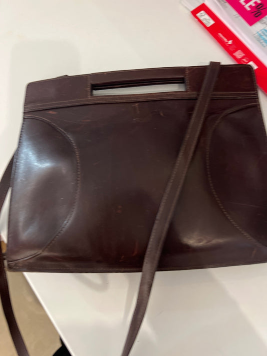 BREE Ledertasche Dunkelbraun 