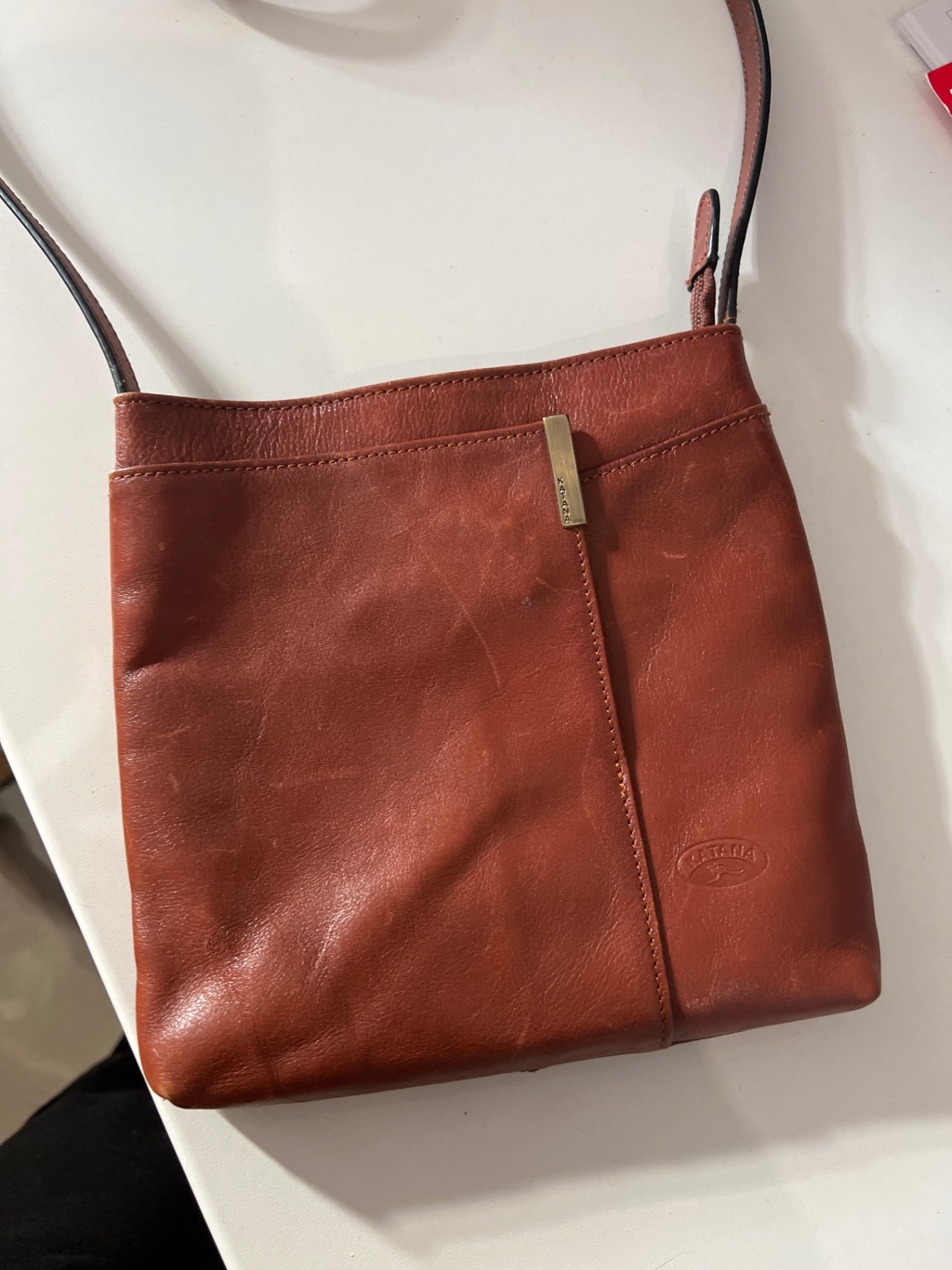 Katana Ledertasche Braun Klein