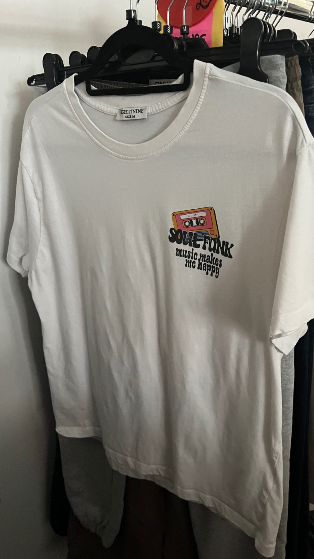 Eight NINE T-Shirt Weiß Gr.: M