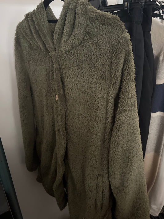 Teedy Jacke Olivgrün Gr.: M/L