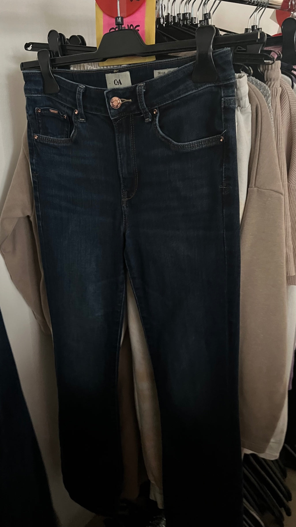 C&A Schlaghose Jeans Dunkelblau Gr.: M