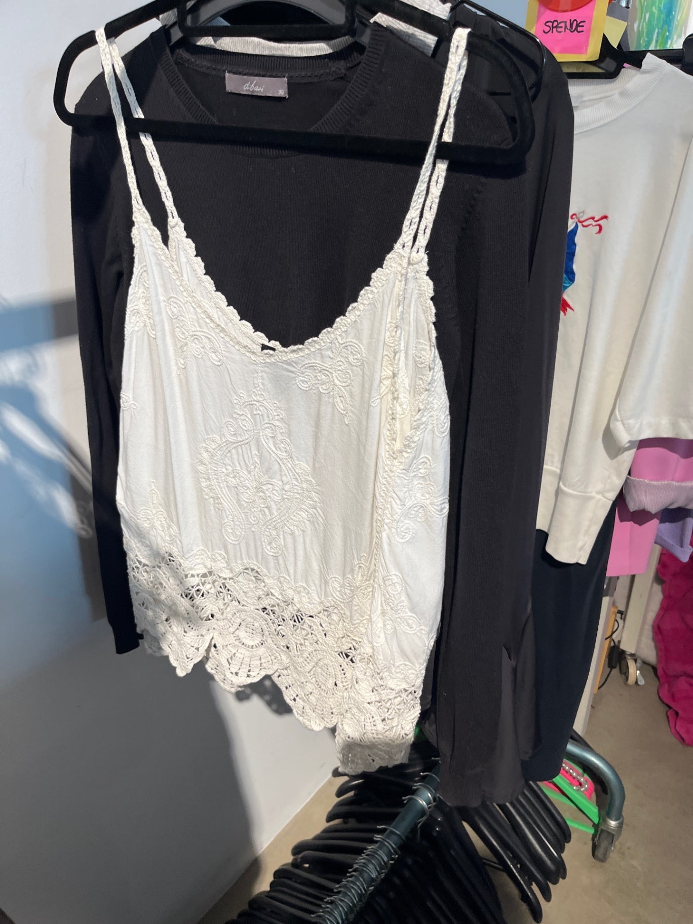 NEW LOOK Top Spitze Weiß Gr.: S