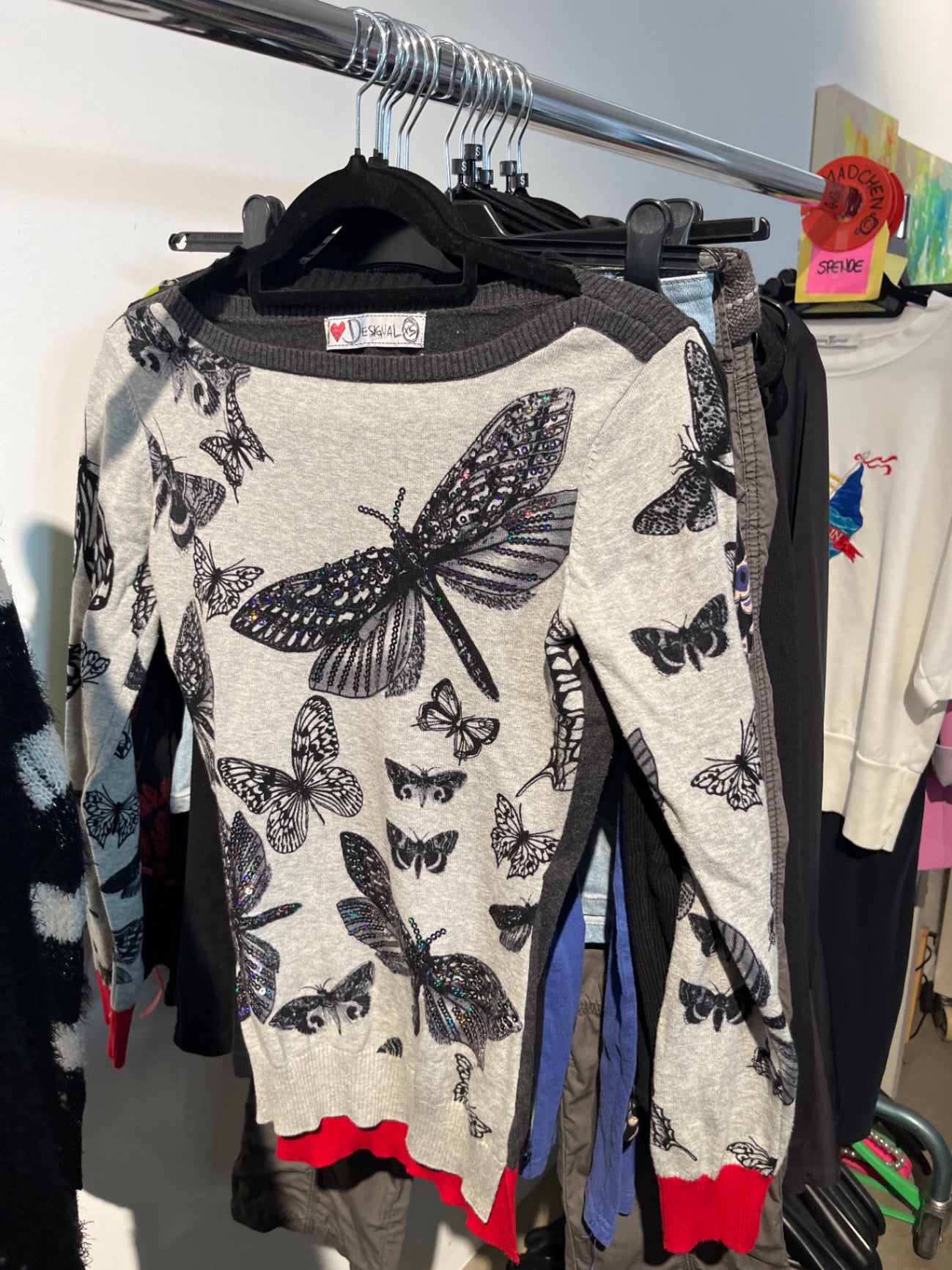 Desigual Pullover Schmetterling Gr.: S