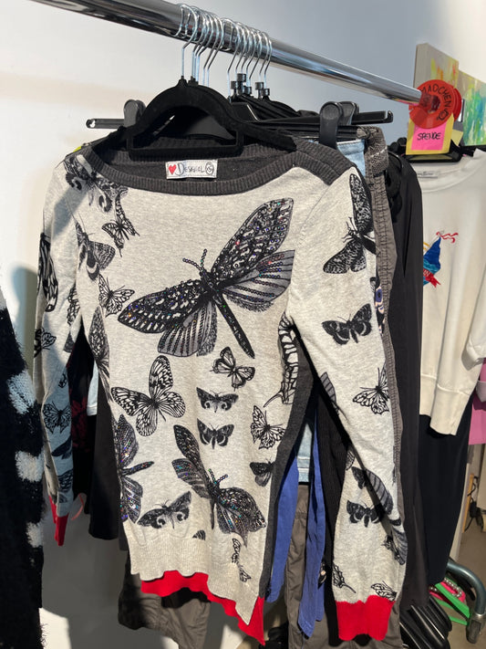 Desigual Pullover Schmetterling Gr.: S
