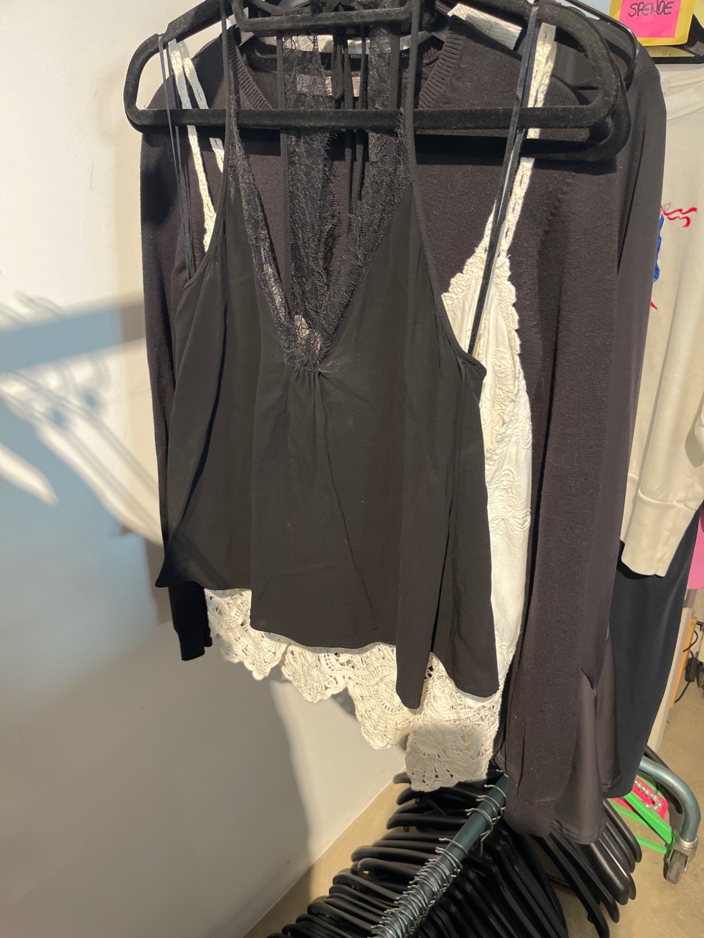 Zara Top Spitze Schwarz Gr.: S