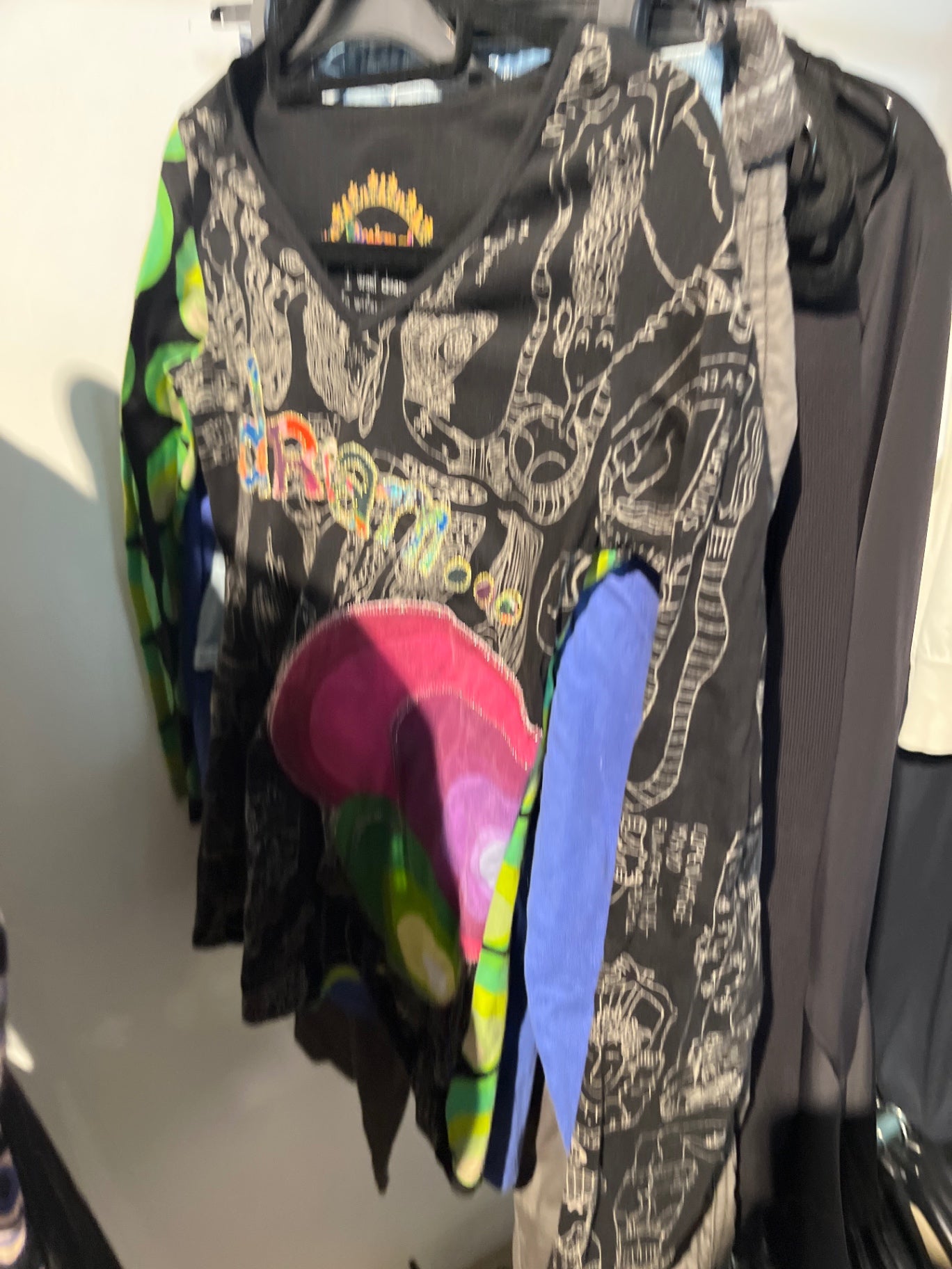 Desigual Langarmshirt Schwarz“Dream“ S