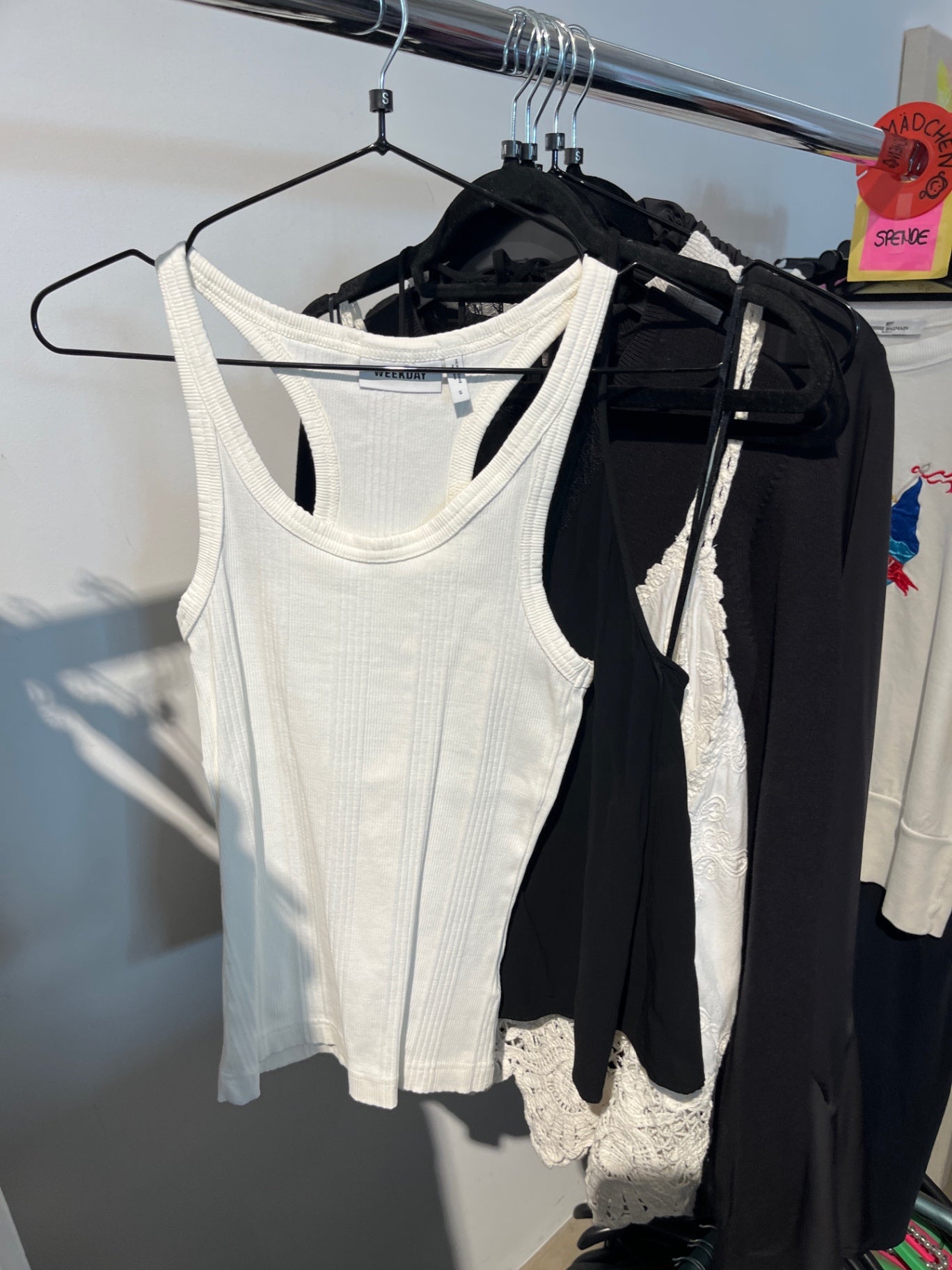 Weekday Top Weiß Gr.: S