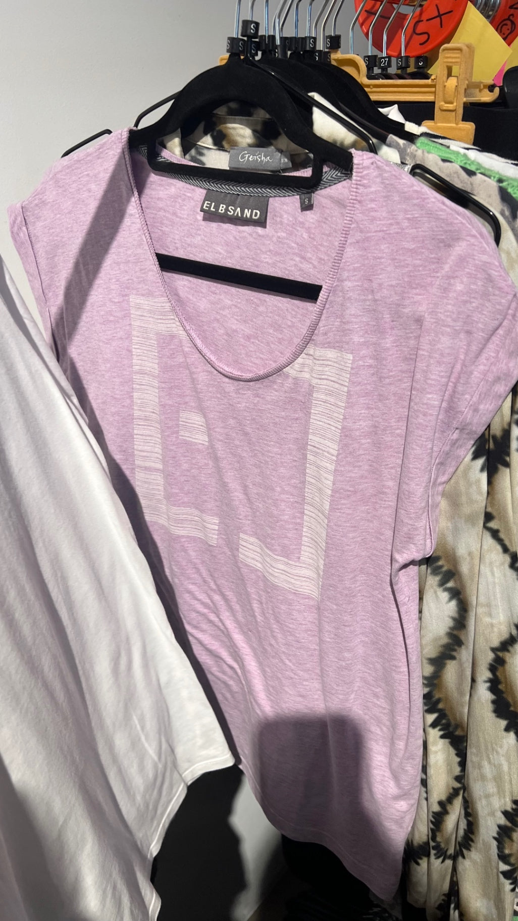 ELBSAND T-Shirt Lila Gr.: S